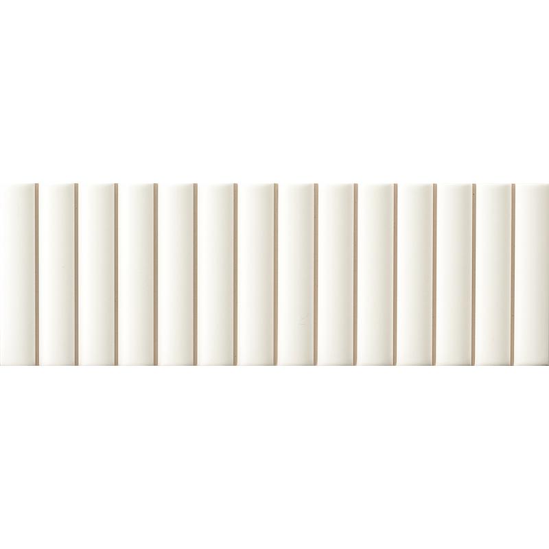 Micro 3D FORMS FLUTED White 10x30 cm 8 mm Matte