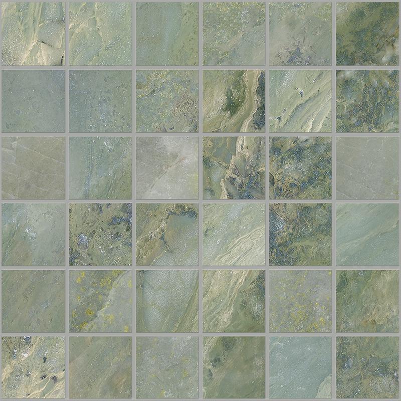 KEOPE 9CENTO Mosaico Raggio Verde 30x30 cm 9 mm Lux