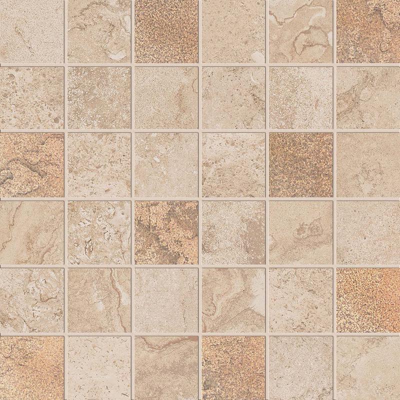 ABK ALPES RAW Mosaico Quadretti Glam Sand 30x30 cm 8.5 mm Matte