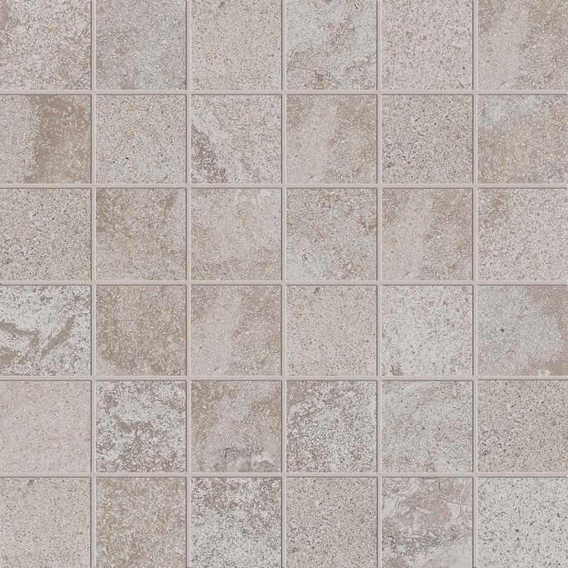 ABK ALPES RAW Mosaico Quadretti Grey 30x30 cm 8.5 mm Matte