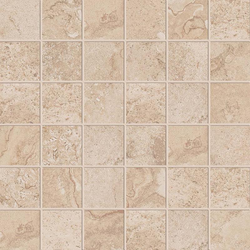 ABK ALPES RAW Mosaico Quadretti Sand 30x30 cm 8.5 mm Matte