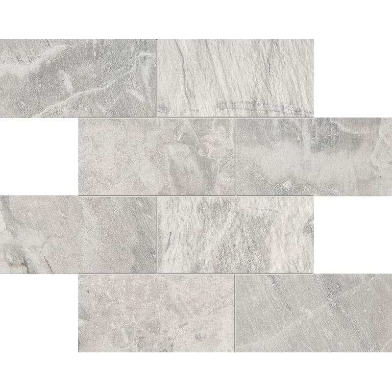 ABK FOSSIL Mosaico Muretto Light Grey 30x30 cm 8.5 mm Matte