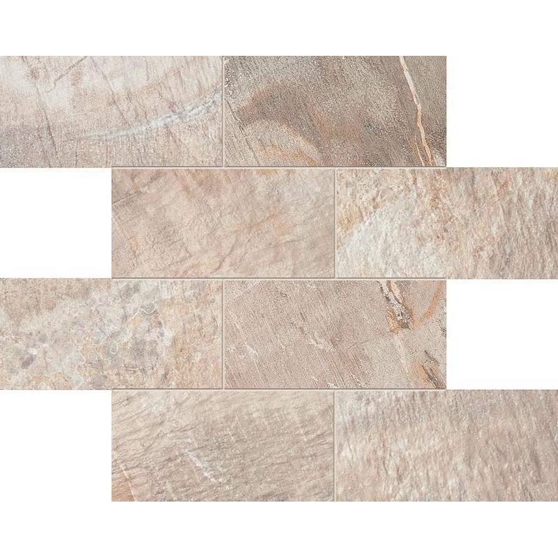 ABK FOSSIL Mosaico Muretto Stone Beige 30x30 cm 8.5 mm Matte