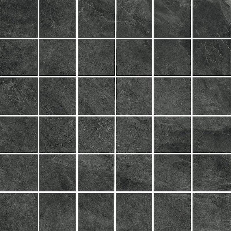 ABK MONOLITH Mosaico Quadretti Graphite 30x30 cm 8.5 mm Matte