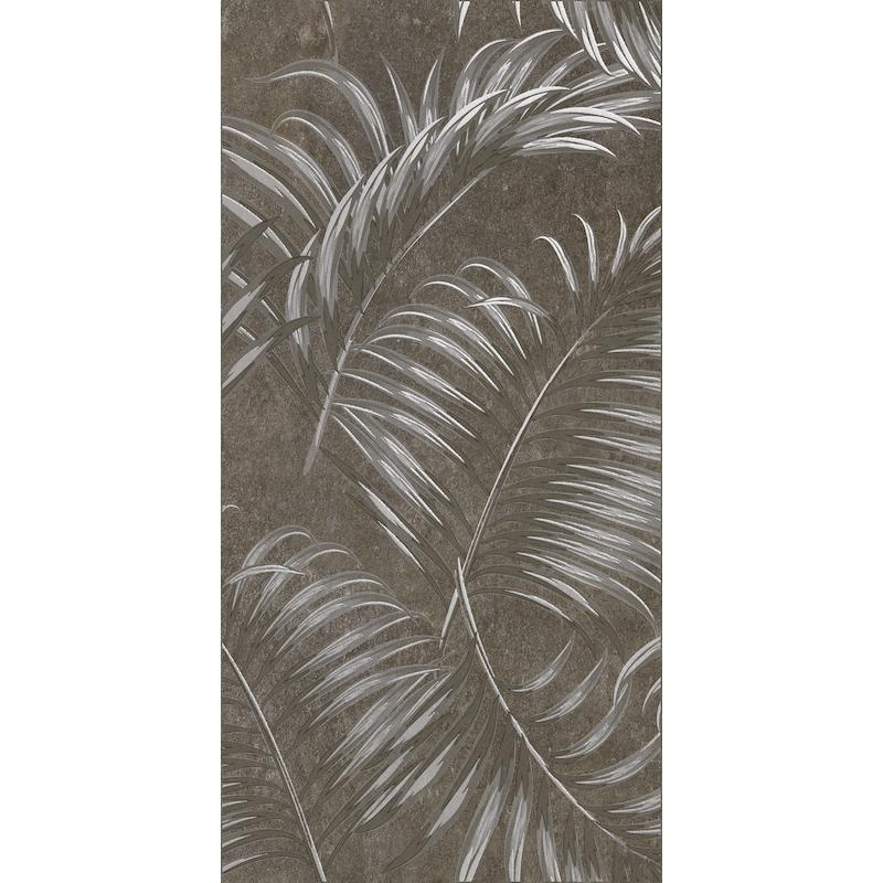 Cercom ABSOLUTE STONE Decoro Ferns Black 120x120 cm 10 mm Matte