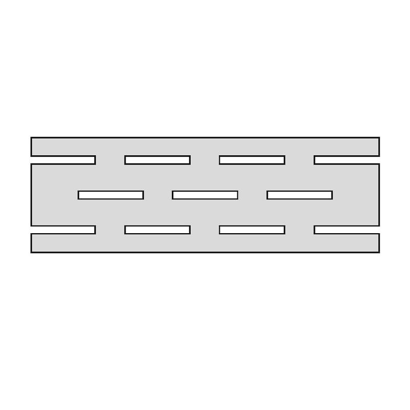 Energieker AGATHOS Griglia Grey 20x60 cm 20 mm Strukturiert