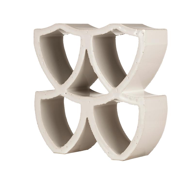 Marca Corona 1741 ARIALUCE Curve Bianco Glassa 20x20 cm 60 mm Matte