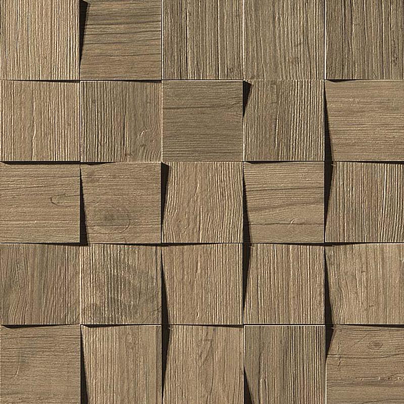 Atlas Concorde AXI Brown Chestnut Mosaico 3D 35x35 cm 9 mm Matte