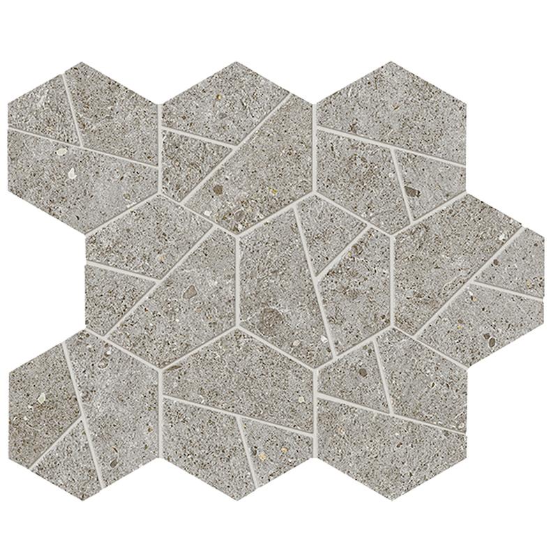 Atlas Concorde BOOST STONE GREY MOSAICO HEX 25x28,5 cm 8.5 mm Matte