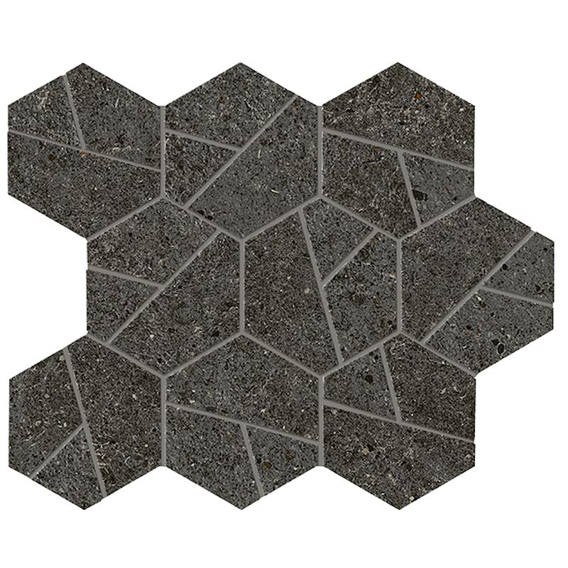 Atlas Concorde BOOST STONE TARMAC MOSAICO HEX 25x28,5 cm 8.5 mm Matte