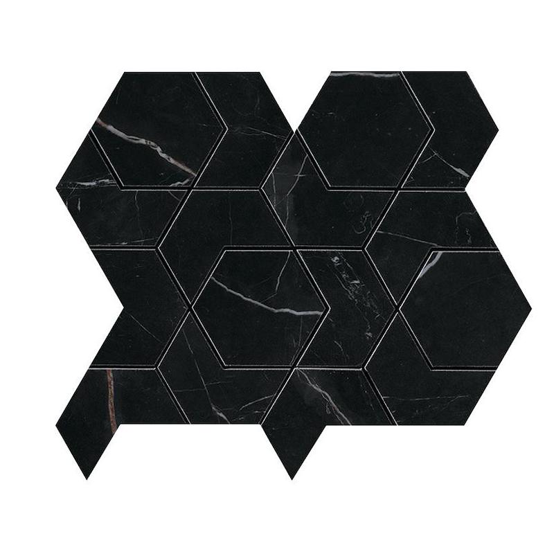 Atlas Concorde MARVEL DREAM Black Atlantis Hex 25,4x29,6 cm 9 mm Geläppt