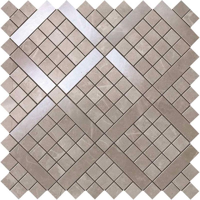 Atlas Concorde MARVEL PRO Grey Fleury Diagonal Mosaic 30,5x30,5 cm 8.5 mm Lux