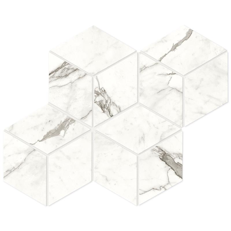 Atlas Concorde MARVEL SHINE Statuario Supremo Mosaico Esagono 30x35 cm 9 mm Geläppt