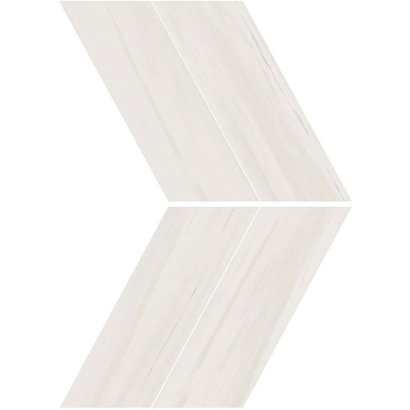 Atlas Concorde MARVEL STONE Bianco Dolomite Chevron 22,5x22,9 cm 10 mm Geläppt