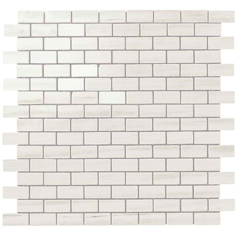 Atlas Concorde MARVEL STONE Bianco Dolomite Mosaico Burattato 29,8x29,8 cm 10 mm Geläppt