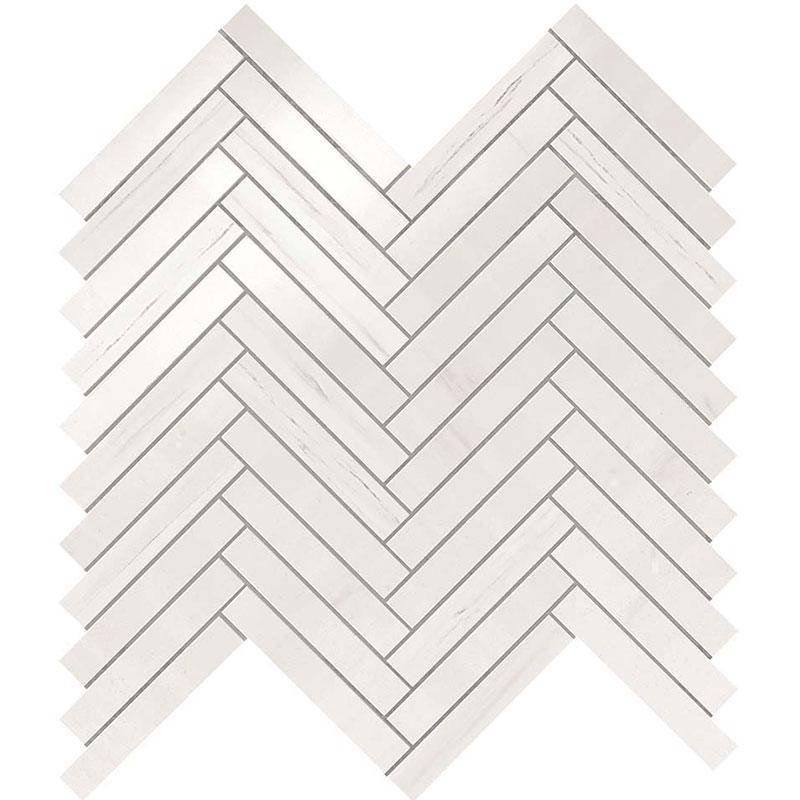 Atlas Concorde MARVEL STONE Bianco Dolomite Herringbone Wall 30,5x30 cm 8.5 mm Lux