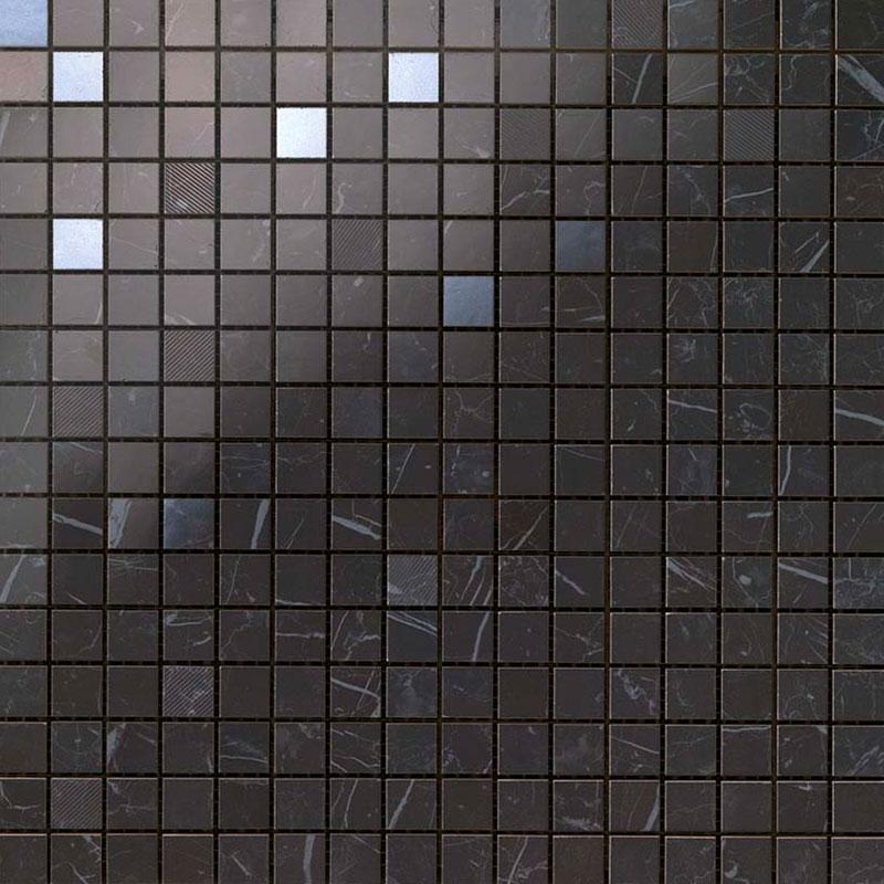 Atlas Concorde MARVEL STONE Nero Marquina Mosaic Q 30,5x30,5 cm 8.5 mm Lux