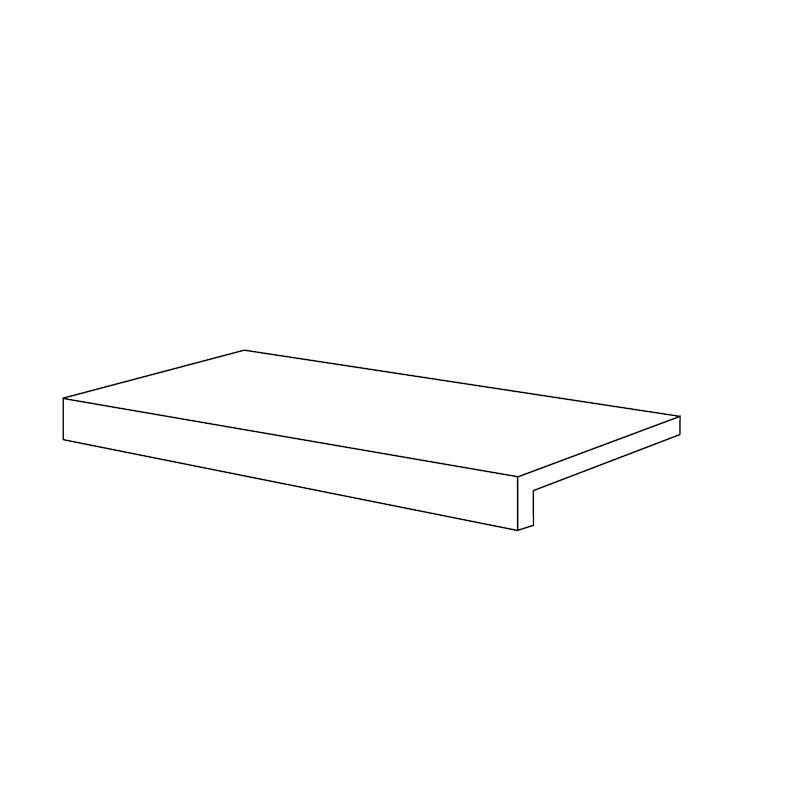 EMIL BE-SQUARE Gradone Concrete 33x120 cm 9.5 mm Matte