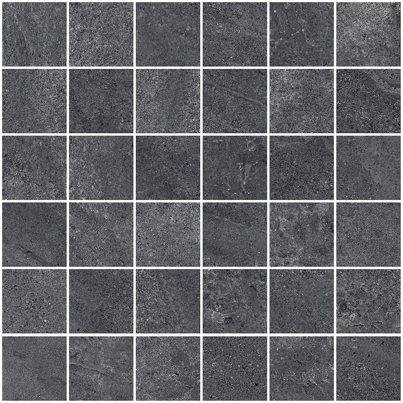 Ceramica Sant'Agostino BERGSTONE MOSAICO BLACK 30x30 cm 9 mm Matte