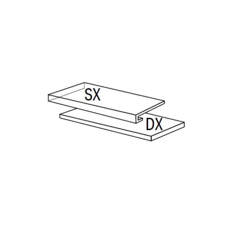 La Fabbrica AVA BOLGHERI STONE Gradino Costa Retta DX Natural 33x120x3,2 cm 8.8 mm Geläppt