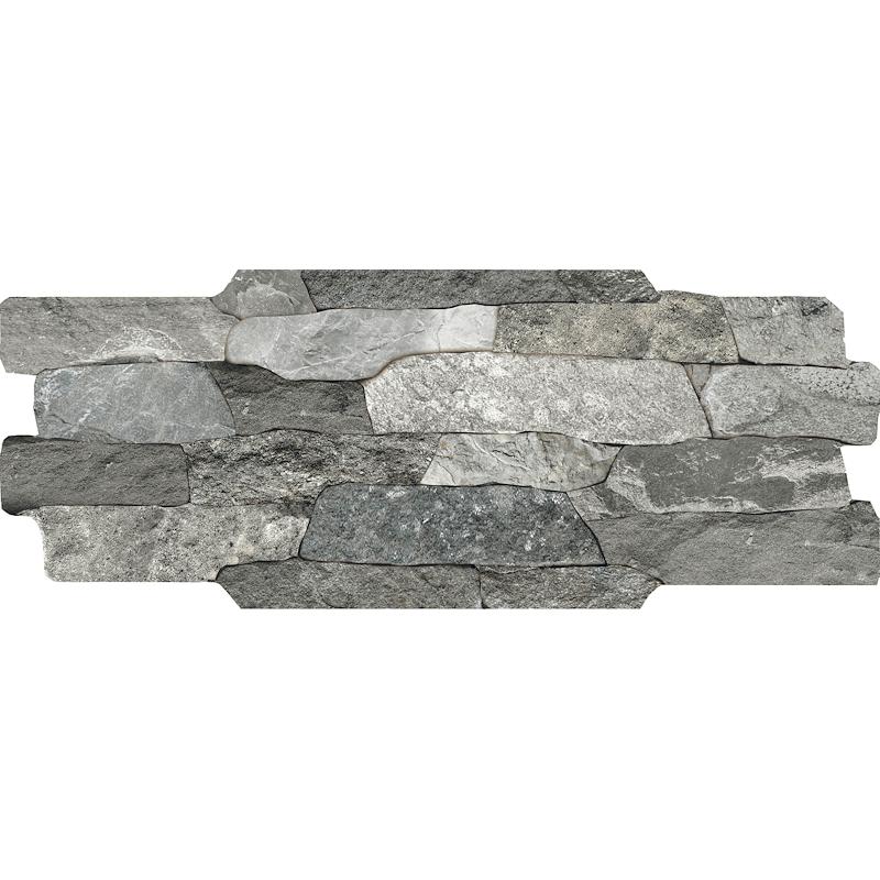 NOVABELL BRICK UP Breccia Grigio 16x40 cm 9 mm Matte