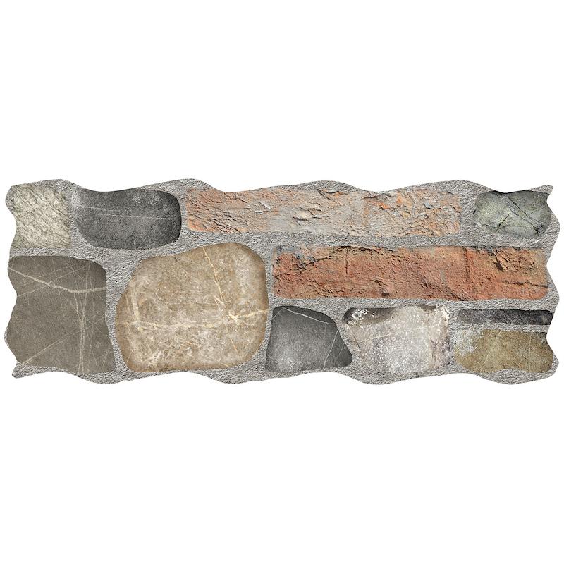 NOVABELL BRICK UP Oldwall Multicolor 16x42 cm 9 mm Matte