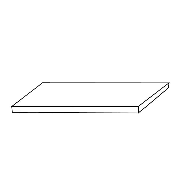 Tuscania CAEMENTUM Elemento L Angolare DX Clarus 45x90x5 cm 20 mm Matte