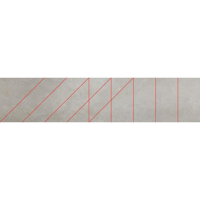 Cedit MATRICE Trama 2 rosso 40x180 cm 9 mm Matte