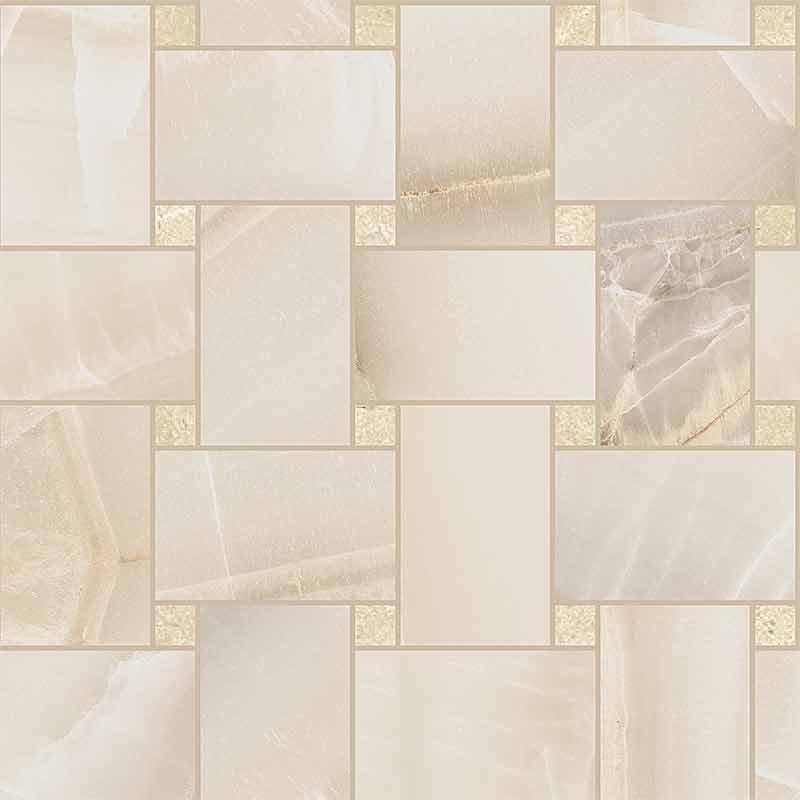 Ceramica Sant'Agostino AKOYA MAXI RETE IVORY KRY 30x30 cm 10 mm Krystal