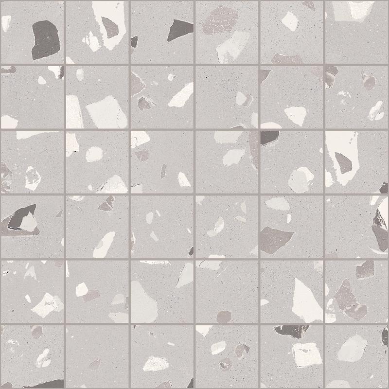 Ceramica Sant'Agostino DECONCRETE MOSAICO DE-MEDIUM PEARL 30x30 cm 10 mm Matte