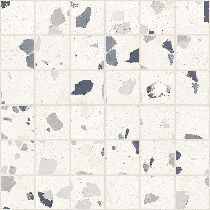 Ceramica Sant'Agostino DECONCRETE MOSAICO DE-MEDIUM WHITE 30x30 cm 10 mm Matte