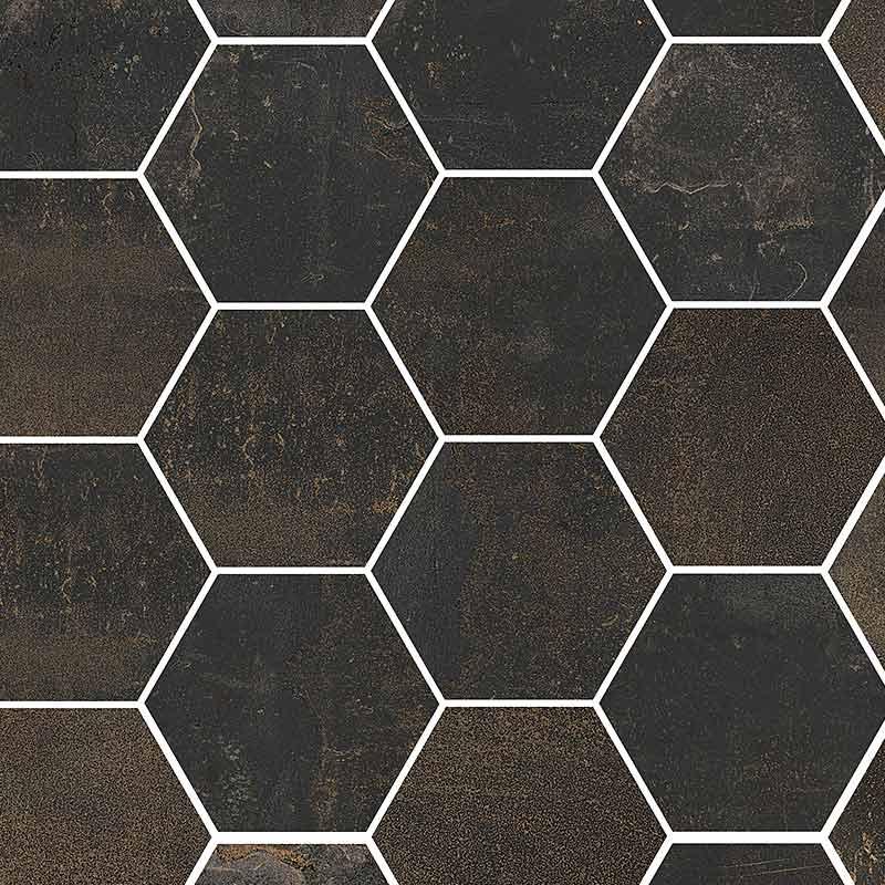 Ceramica Sant'Agostino OXIDART HEXAGON BLACK 26x30 cm 10 mm Matte