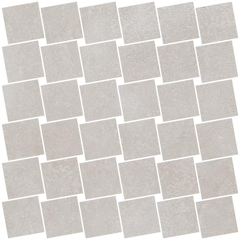 RONDINE CRUDA Mosaico Stucco Bianco 30x30 cm 8.5 mm Matte