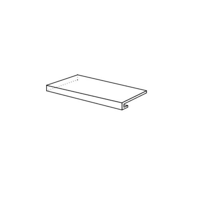 La Fabbrica AVA DOLOMITI Gradone Costa Retta Basalto 33x60x3 cm 8.8 mm Geläppt