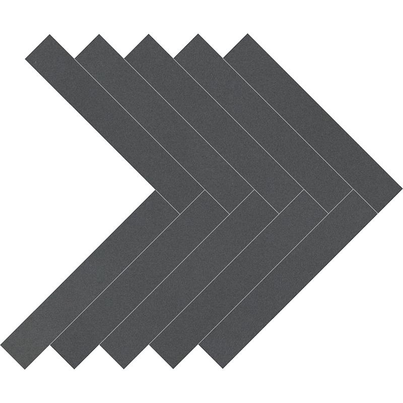 KEOPE ELEMENTS DESIGN Mosaico Herringbone Black 42x34,5 cm 9 mm Matte