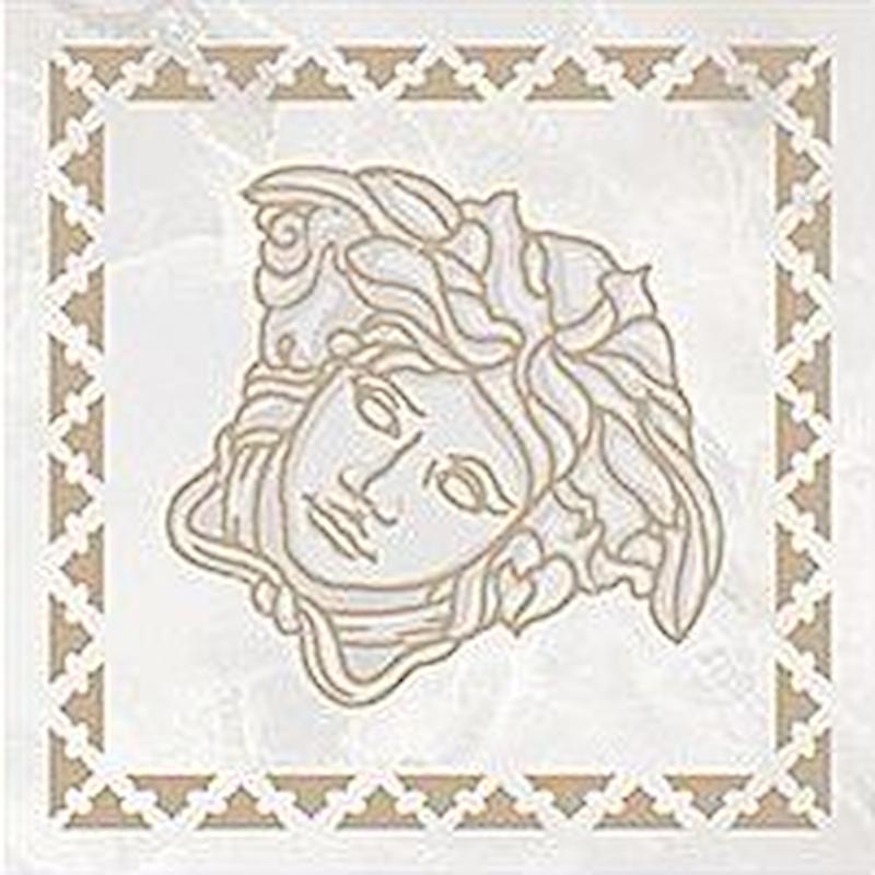 VERSACE EMOTE TOZZETTO SABBIATO ONICE BIANCO 10x10 cm 9.5 mm Geläppt