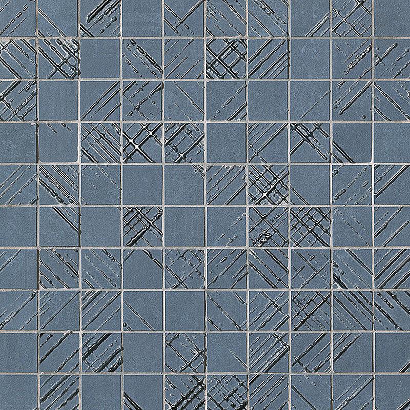 Fap BLOOM METAL BLUE SILVER MOSAICO 30,5x30,5 cm 8.5 mm Matte