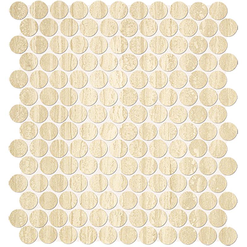 Fap ROMA TRAVERTINO ROUND MOSAICO 29,5x32,5 cm 8.5 mm Matte