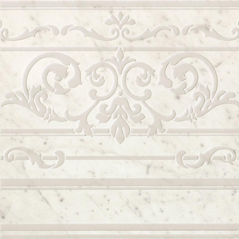 Fap ROMA DIAMOND CARPET CARRARA BORDER INSERTO 60x60 cm 9 mm Lux