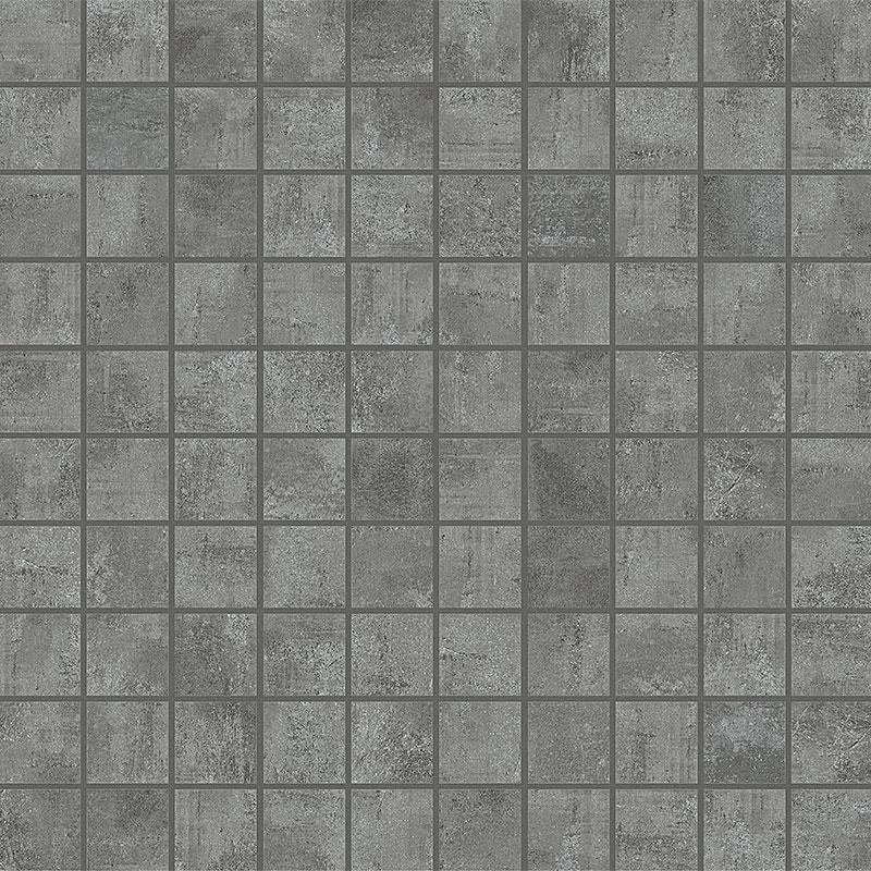 Floor Gres RAWTECH RAW-COAL MOSAICO 30x30 cm 9 mm Matte