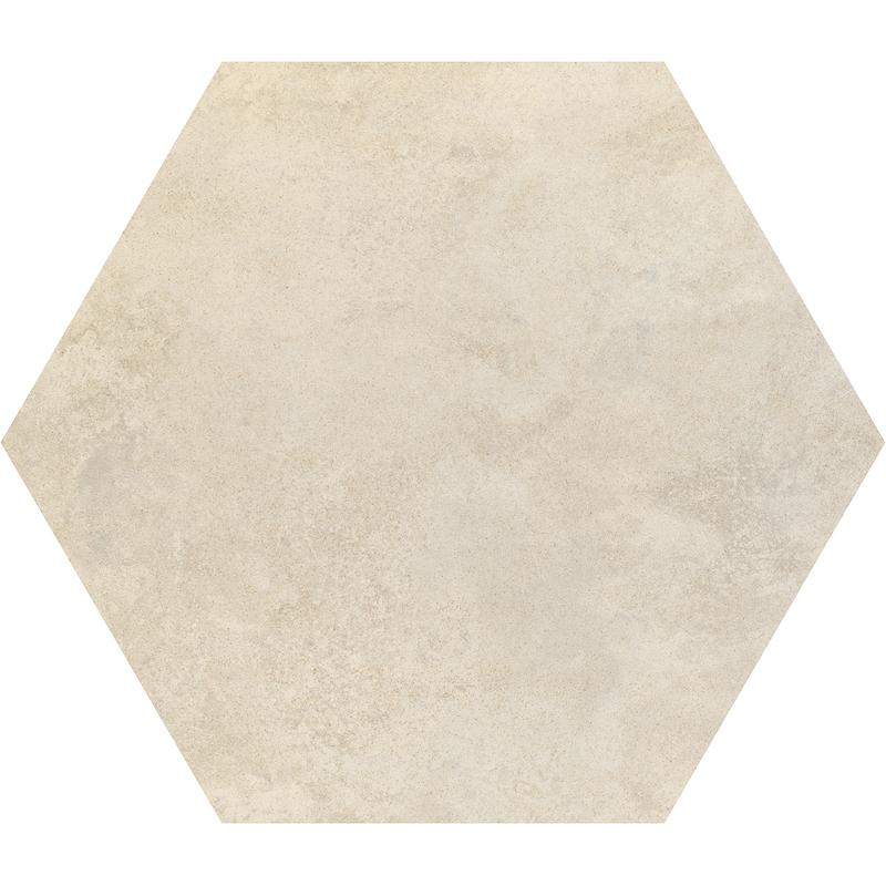 Gigacer ELEMENTA LARGE HEXAGON IVORY STONE 36x31 cm 6 mm Matte