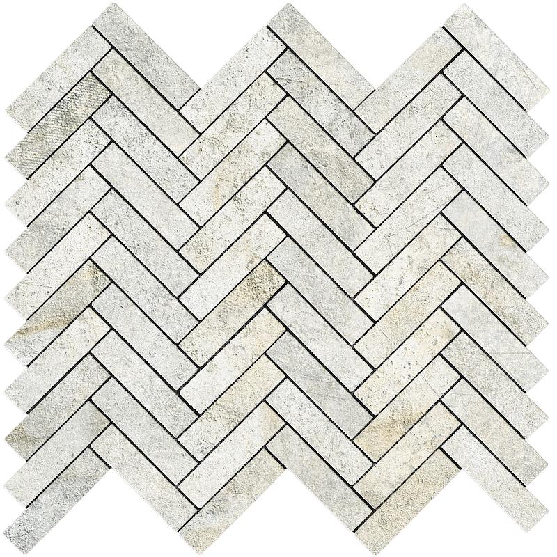 La Fabbrica AVA JUNGLE STONE BONE LISCA DI PESCE 30x30 cm 8.8 mm Matte