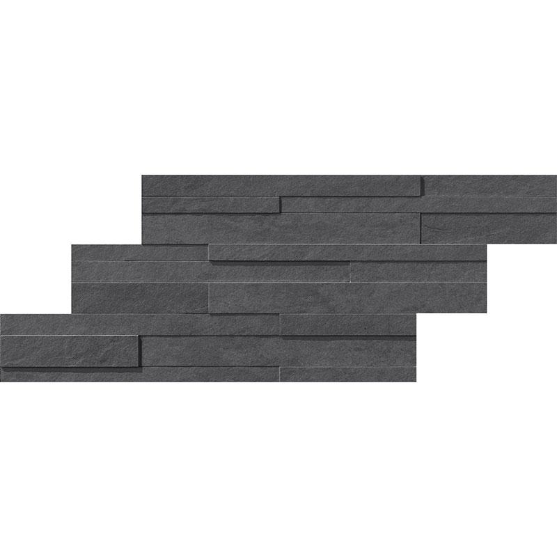 Lea Ceramiche WATERFALL MURETTO 3D DARK FLOW 30x60 cm 10.5 mm Geläppt