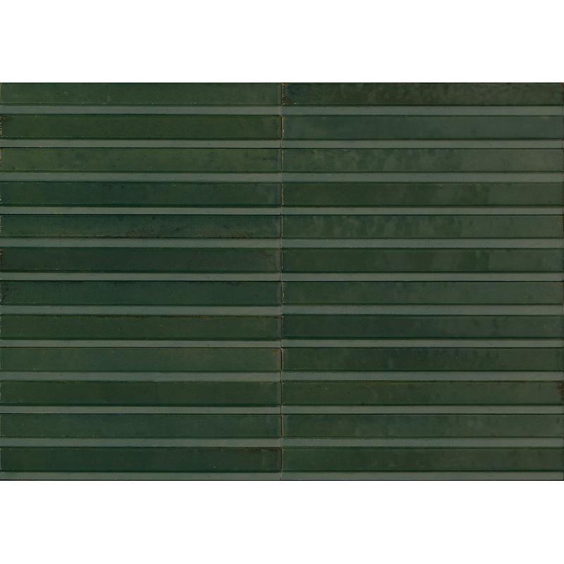 Marazzi LUME 3D Rake Green 6x24 cm 14 mm Lux