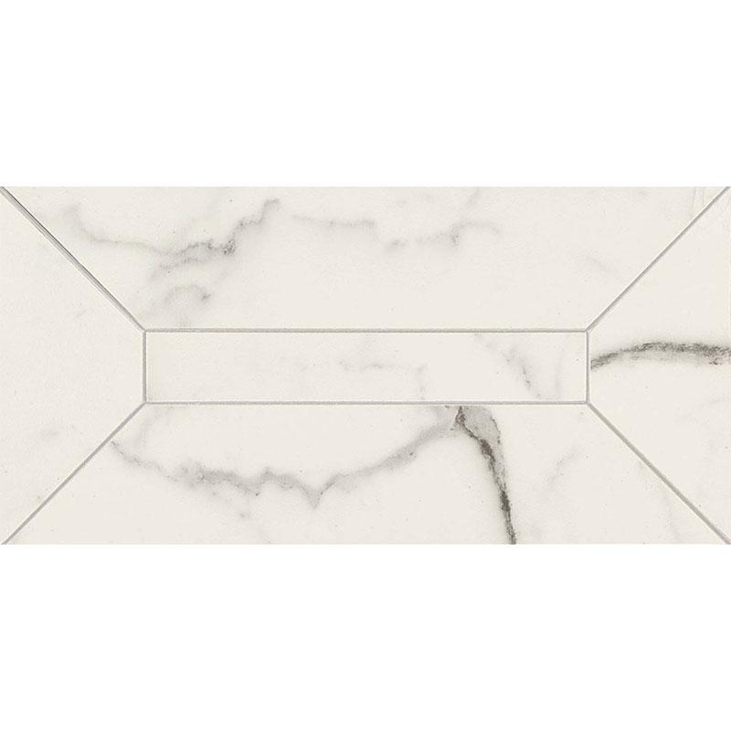 Marazzi ALLMARBLE STATUARIO LISTONE 3D 15x30 cm 10 mm Lux