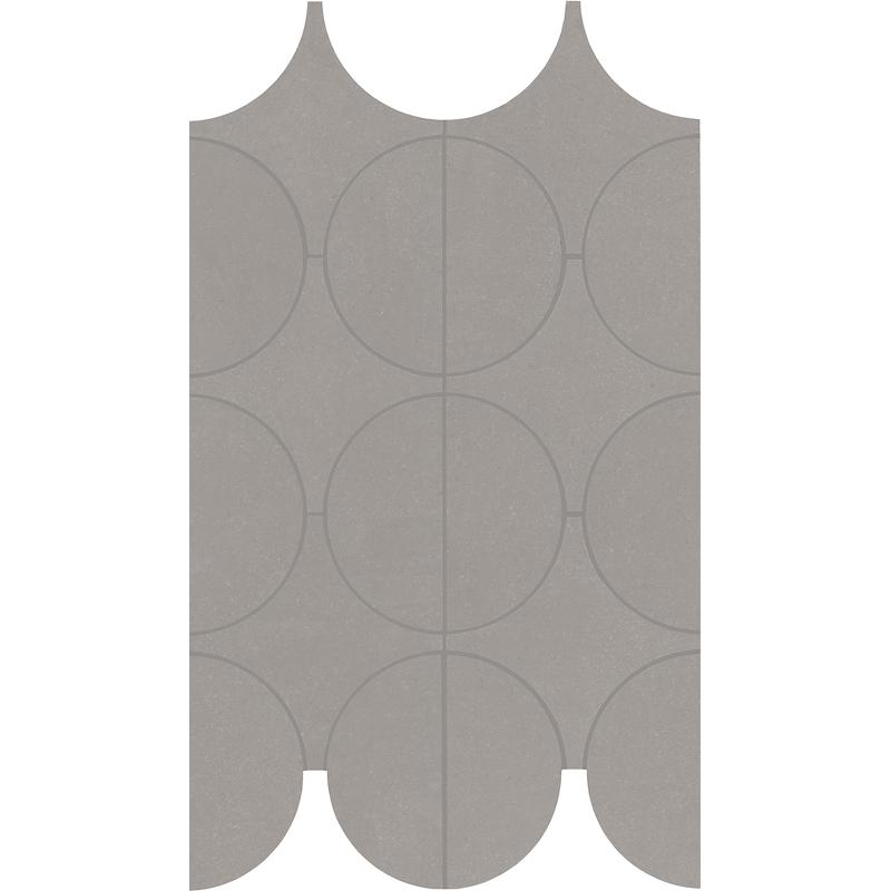 Marazzi CEMENTUM MOSAICO NICKEL CERCHI 23,8x41,4 cm 10 mm Matte