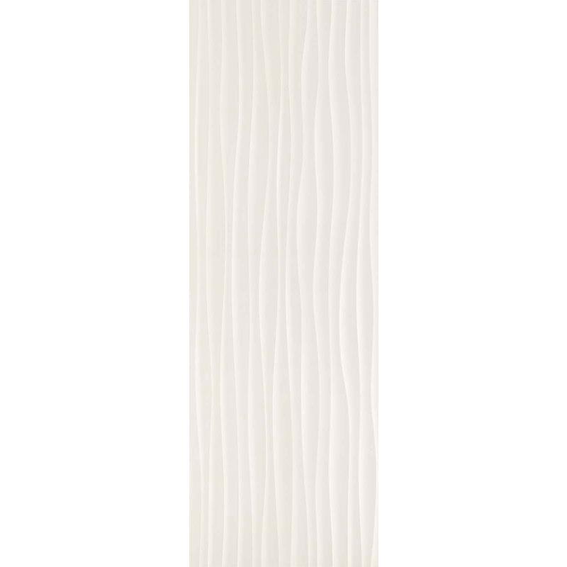 Marazzi ESSENZIALE BIANCO STRUTTURA WAVE 3D 40x120 cm 8 mm Halb Matte