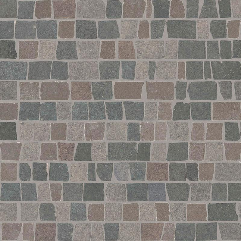 Marazzi MATERIAL MOSAICO SPACCATELLA MIX LIGHT GREY-DARK GREY-BLUE GREY 30x30 cm 10 mm Matte