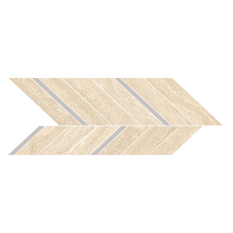 Marazzi MYSTONE TRAVERTINO Classico Mosaico Freccia 19,8x52,1 cm 10 mm Matte