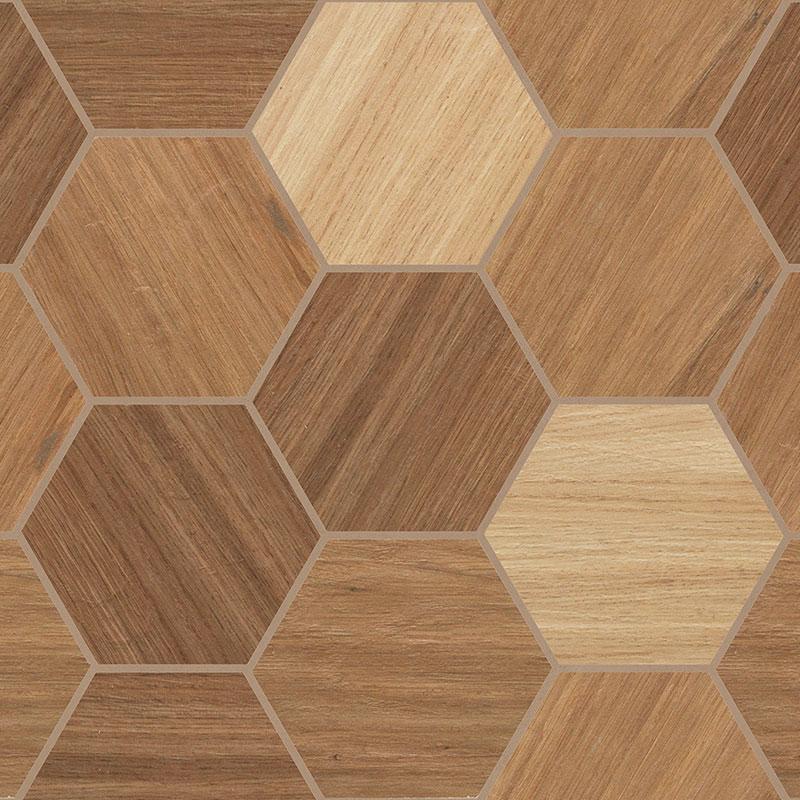 Marazzi TREVERKLIFE HONEY-CHERRY-WALNUT MOSAICO MIX 35,5x35,9 cm 10.5 mm Matte